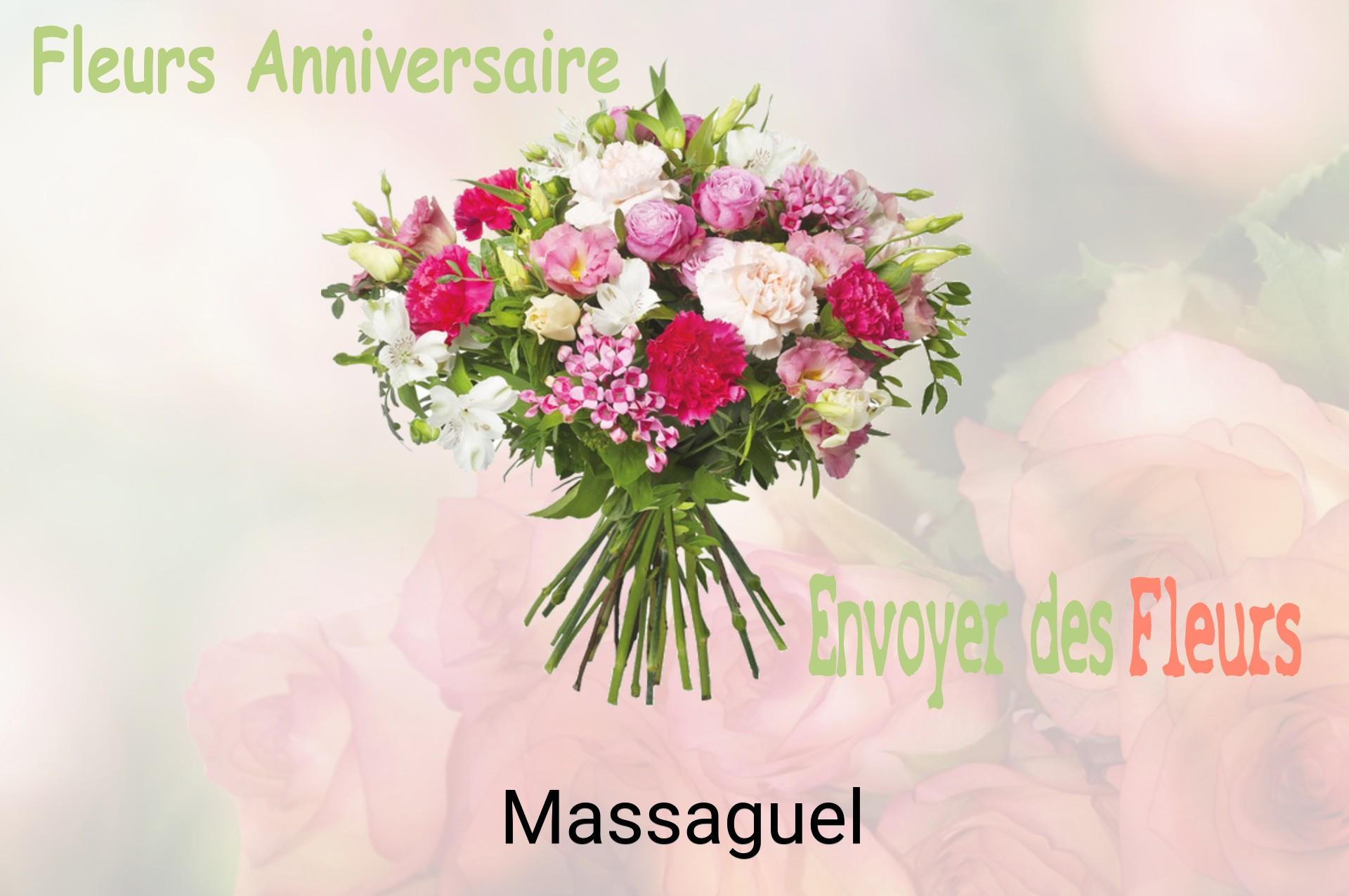 Bouquet de fleurs d’anniversaire livré à Massaguel
